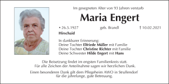 Anzeige von Maria Engert von MGO