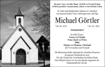 Anzeige von Michael Görtler von MGO