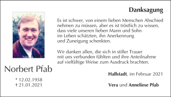 Anzeige von Norbert Pfab von MGO