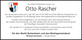 Anzeige von Otto Rascher von MGO