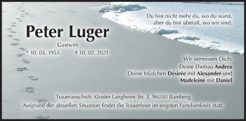 Anzeige von Peter Luger von MGO