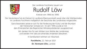 Anzeige von Rudi Löw von MGO