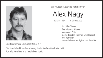 Anzeige von Alex Nagy von MGO