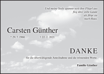 Anzeige von Carsten Günther von MGO