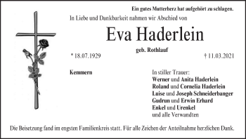 Anzeige von Eva Haderlein von MGO