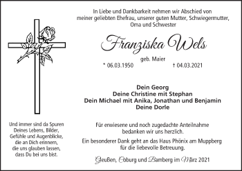 Anzeige von Franziska Wels von MGO