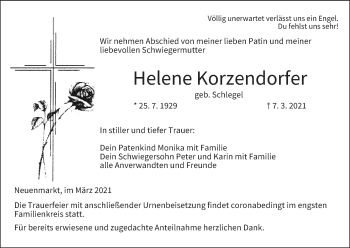 Anzeige von Helene Korzendorfer von MGO