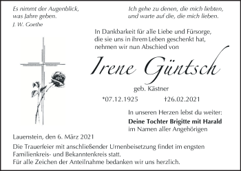 Anzeige von Irene Güntsch von MGO