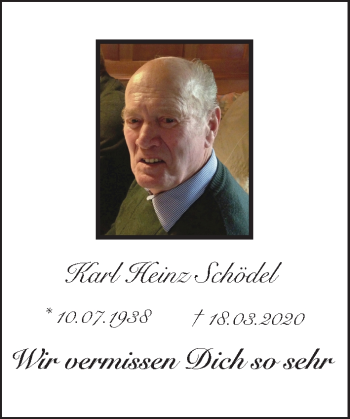 Anzeige von Karl Heinz Schödel von MGO