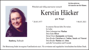 Anzeige von Kerstin Häcker von MGO
