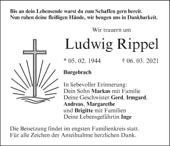 Anzeige von Ludwig Rippel von MGO