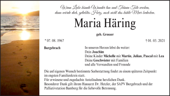 Anzeige von Maria Häring von MGO