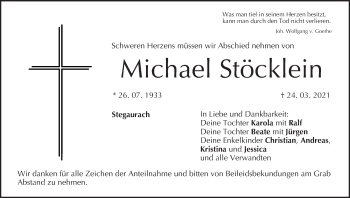 Anzeige von Michael Stöcklein von MGO