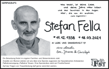 Anzeige von Stefan Fella von MGO