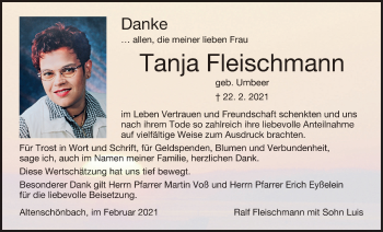 Anzeige von Tanja Fleischmann von MGO