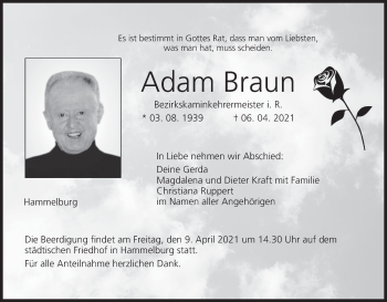 Anzeige von Adam Braun von MGO