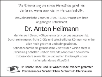 Anzeige von Anton Heilmann von MGO