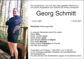 Anzeige von Georg Schmitt von MGO