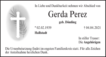 Anzeige von Gerda Perez von MGO