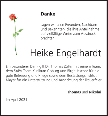 Anzeige von Heike Engelhardt von MGO