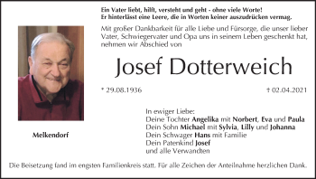 Anzeige von Josef Dotterweich von MGO