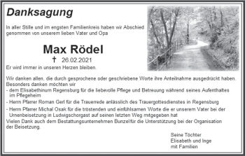 Anzeige von Max Rüde von MGO