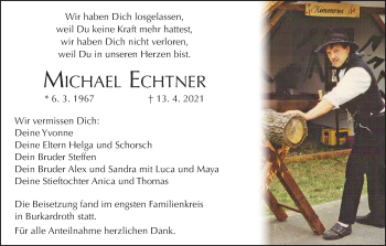 Anzeige von Michael Echtner von MGO