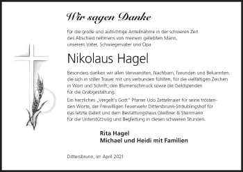 Anzeige von Nikolaus Hagel von MGO