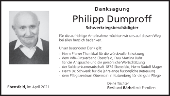 Anzeige von Philipp Dumproff von MGO