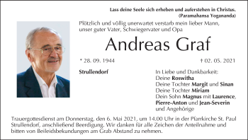 Anzeige von Andreas Graf von MGO