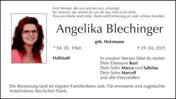 Anzeige von Angelika Blechinger von MGO