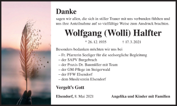 Anzeige von Wolfgang Halfter von MGO