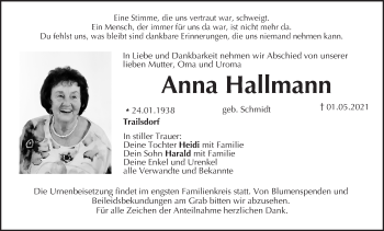 Anzeige von Anna Hallmann von MGO