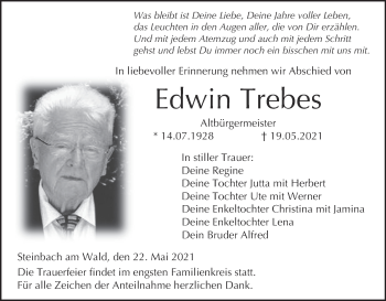 Anzeige von Edwin Trebes von MGO