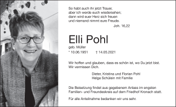 Anzeige von Elli Pohl von MGO