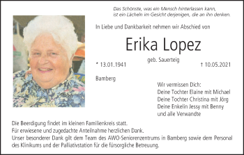 Anzeige von Erika Lopez von MGO