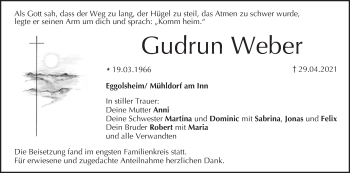 Anzeige von Gudrun Weber von MGO