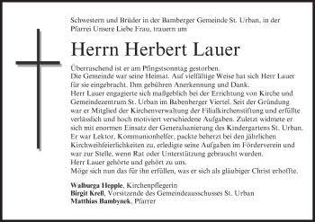 Anzeige von Herbert Lauer von MGO