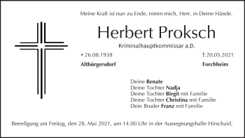 Anzeige von Herbert Proksch von MGO