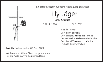 Anzeige von Lilly Jäger von MGO