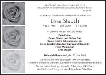 Anzeige von Lissa Stauch von MGO