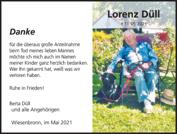 Anzeige von Lorenz Düll von MGO