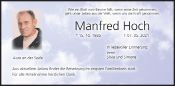 Anzeige von Manfred Hoch von MGO