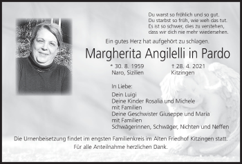 Anzeige von Margherita Angilelli in Pardo von MGO