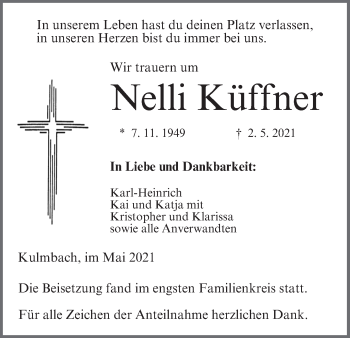 Anzeige von Nelli Küffner von MGO