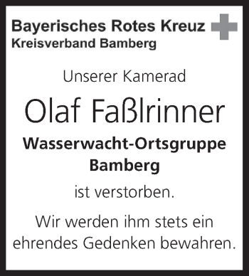Anzeige von Olaf Faßlrinner von MGO