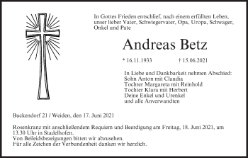 Anzeige von Andreas Betz von MGO