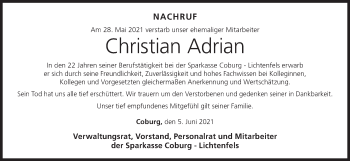 Anzeige von Christian Adrian von MGO