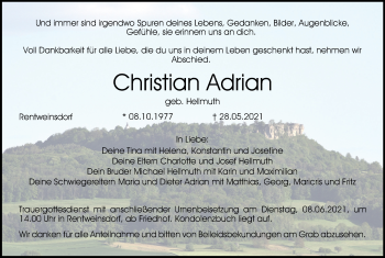 Anzeige von Christian Adrian von MGO