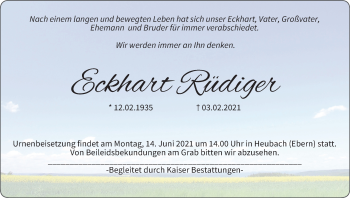 Anzeige von Eckhart Rüdiger von MGO